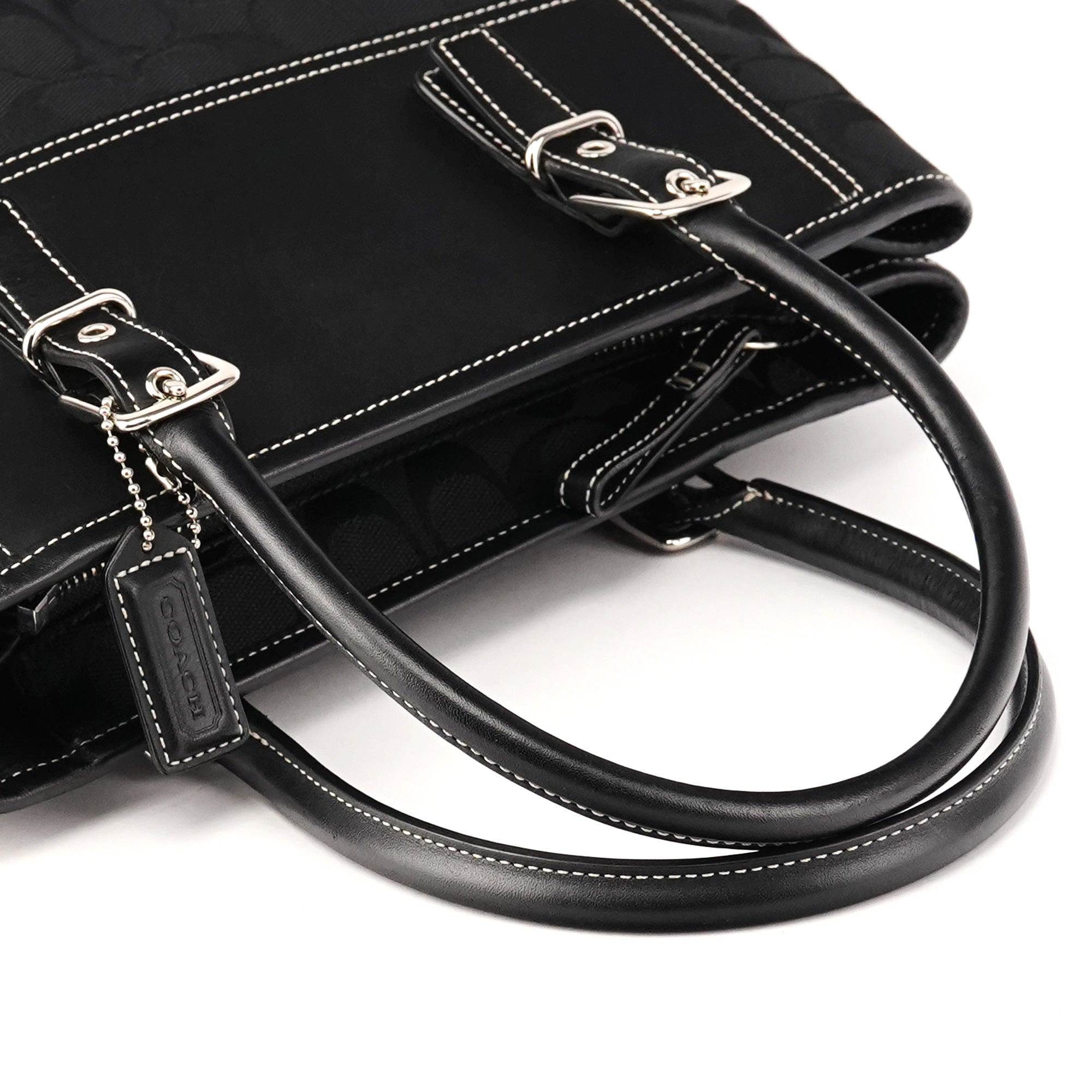 Coach 6366 Black Signature Canvas Soho Tote Bag
