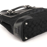 Coach 6366 Black Signature Canvas Soho Tote Bag