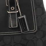 Coach 6366 Black Signature Canvas Soho Tote Bag