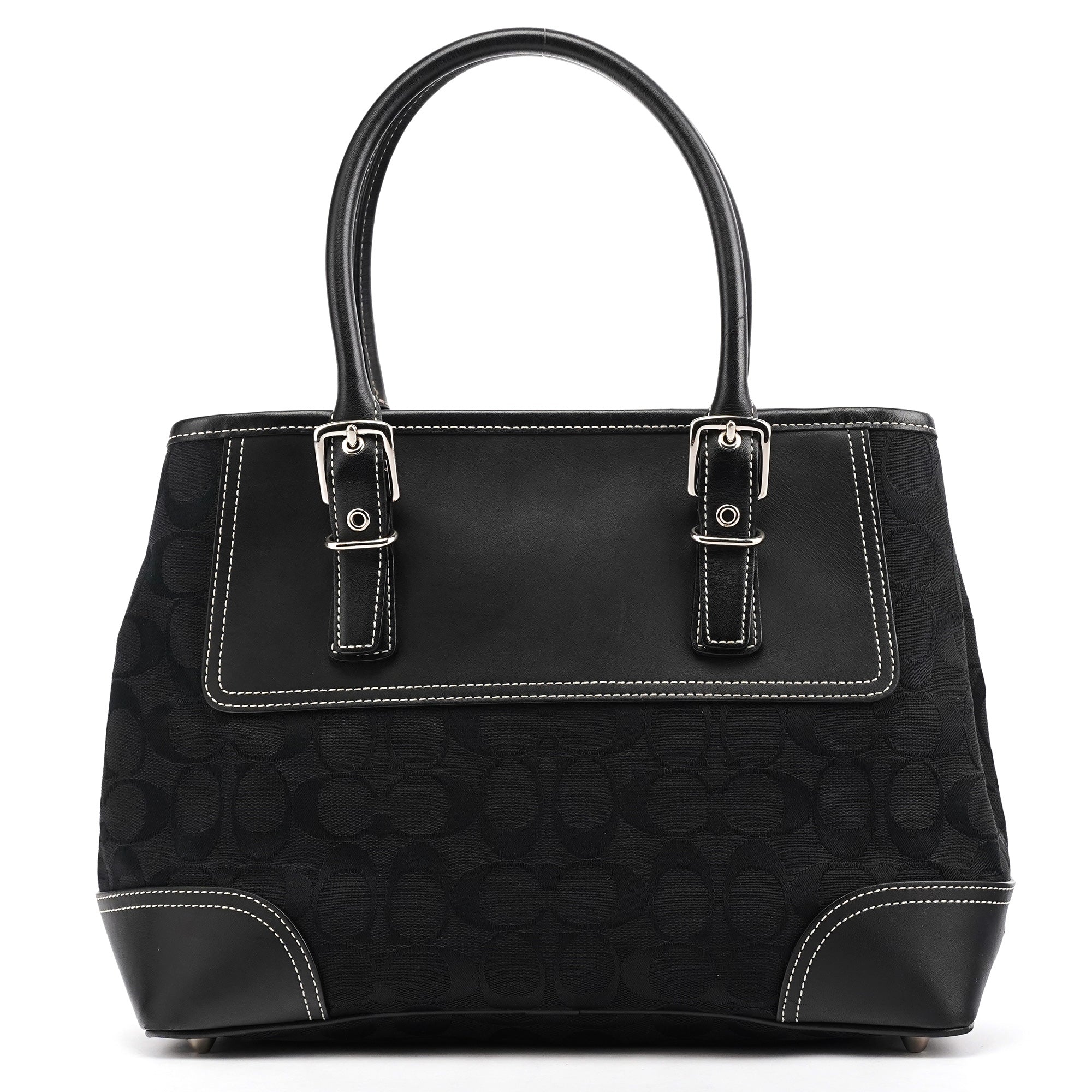 Coach 6366 Black Signature Canvas Soho Tote Bag