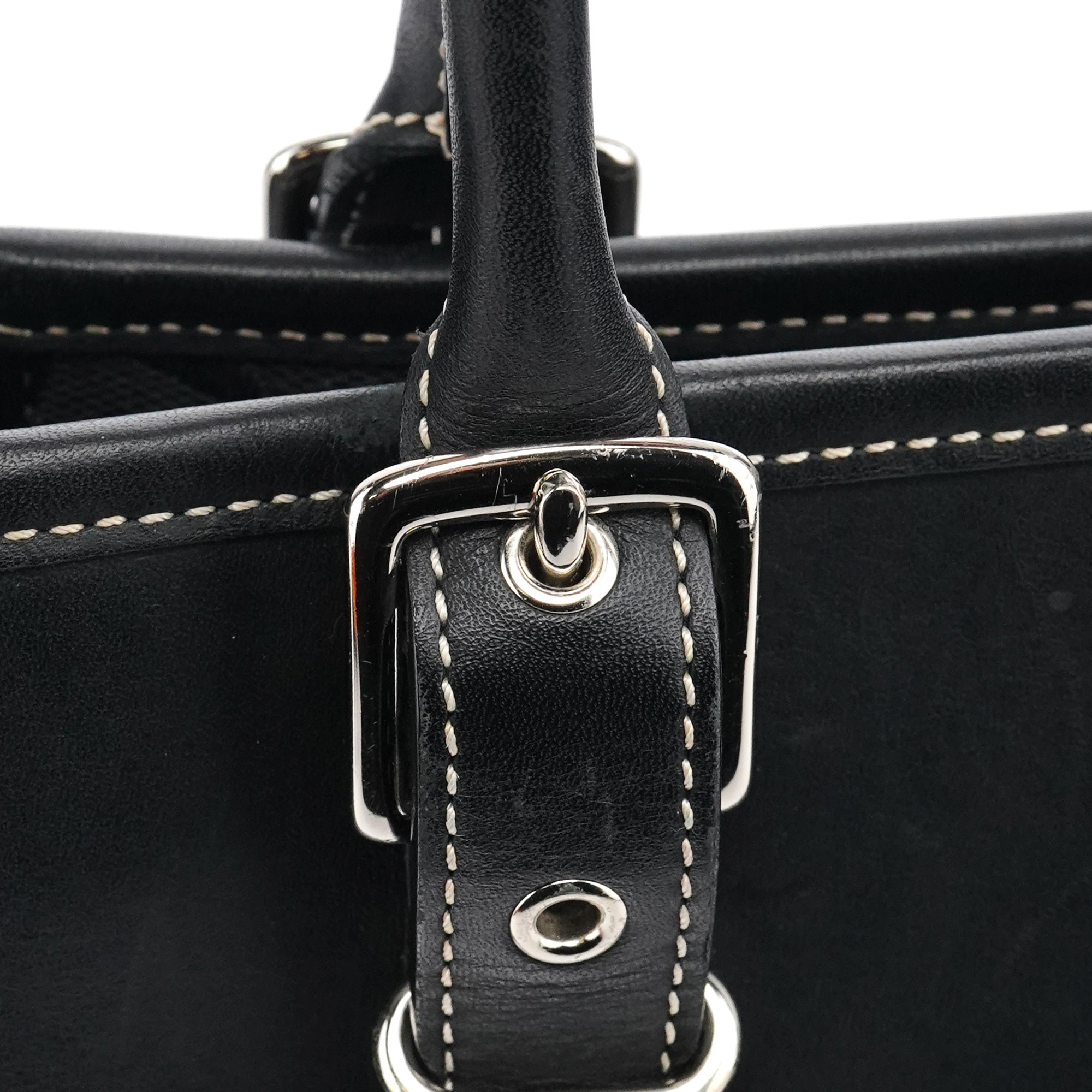 Coach 6366 Soho Tote Bag aus schwarzem Signature Canvas