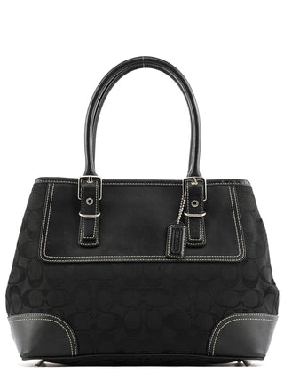Coach 6366 Black Signature Soho Tote Bag