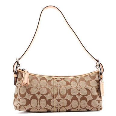 Coach 6371 Beige Signature C Demi Shoulder Bag