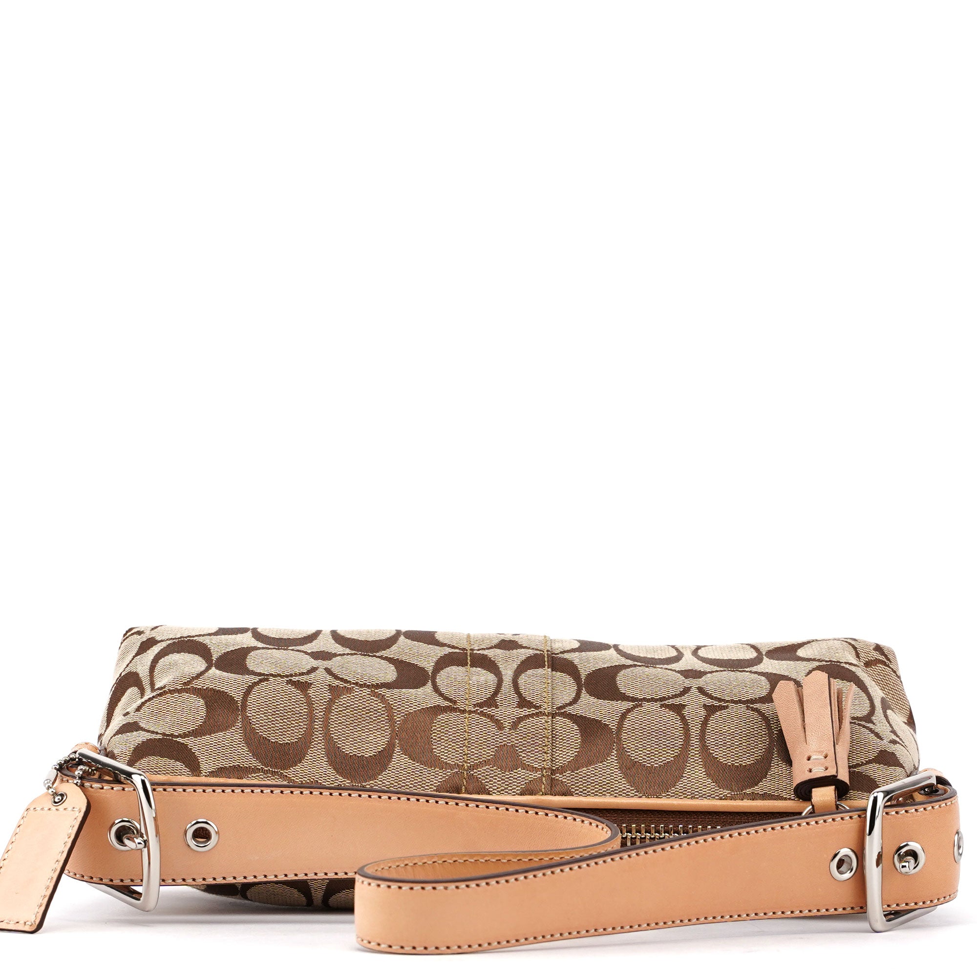 Coach 6371 Beige Signature C Demi Shoulder Bag