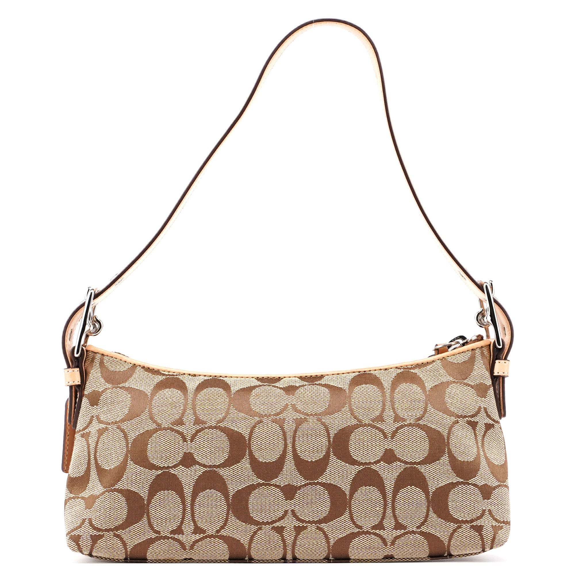 Coach 6371 Beige Signature C Demi Shoulder Bag