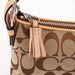 Coach 6371 Beige Signature C Demi Shoulder Bag