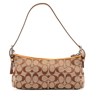 Coach 6371 Beige Tan Signature Demi Shoulder Bag