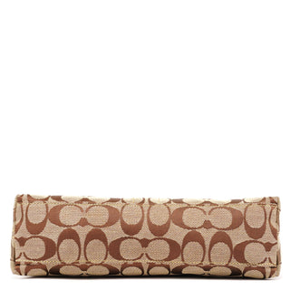 Coach 6371 Beige Tan Signature Demi Shoulder Bag