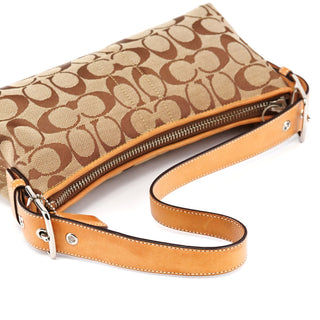 Coach 6371 Beige Tan Signature Demi Shoulder Bag