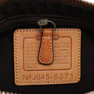 Coach 6371 Beige Tan Signature Demi Shoulder Bag
