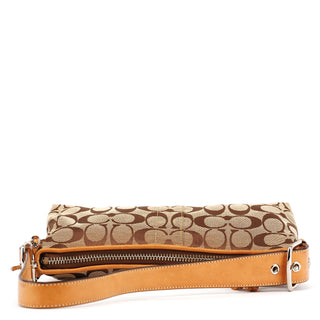 Coach 6371 Beige Tan Signature Demi Shoulder Bag