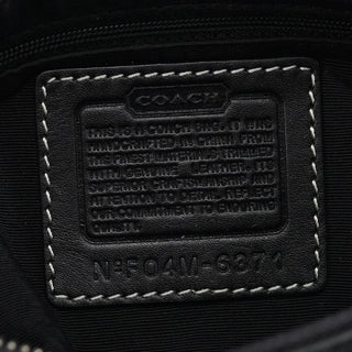 Coach 6371 Grey Black Signature Canvas Shoulder Bag