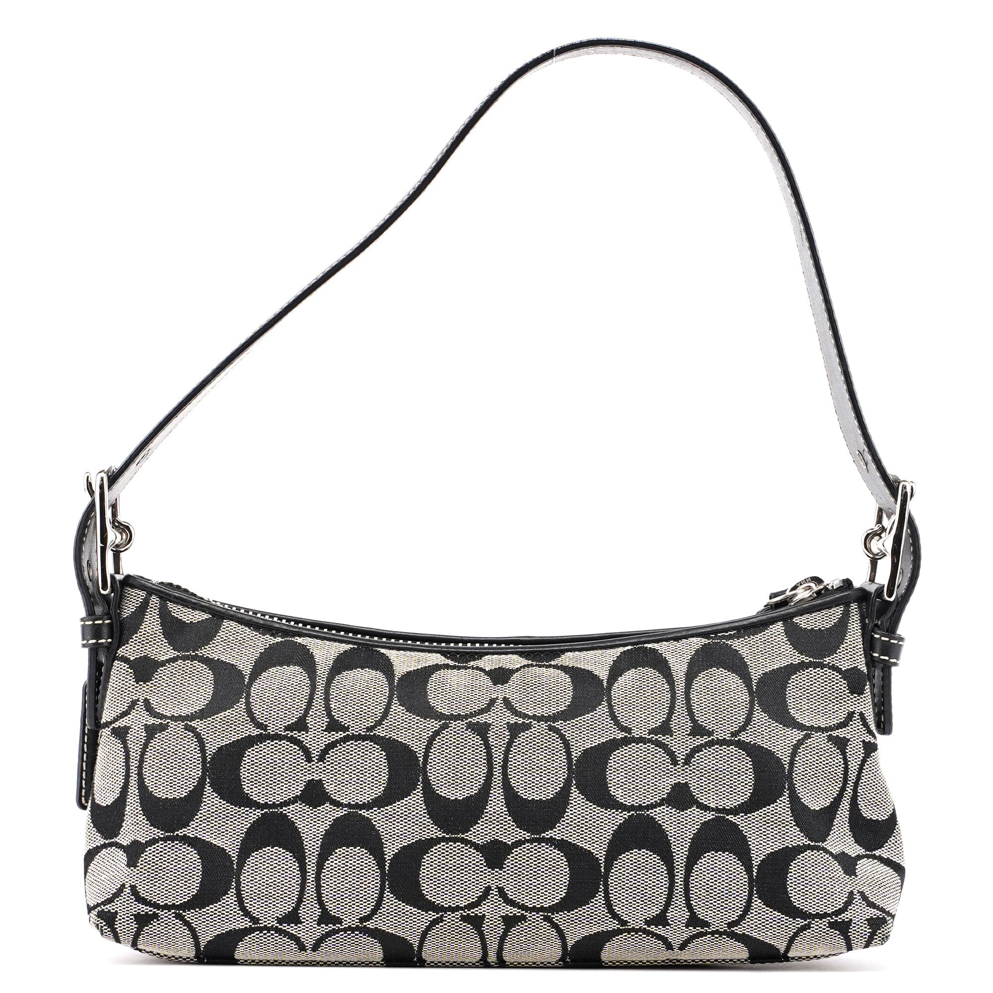 Coach 6371 Grey Signature C Demi Shoulder Bag