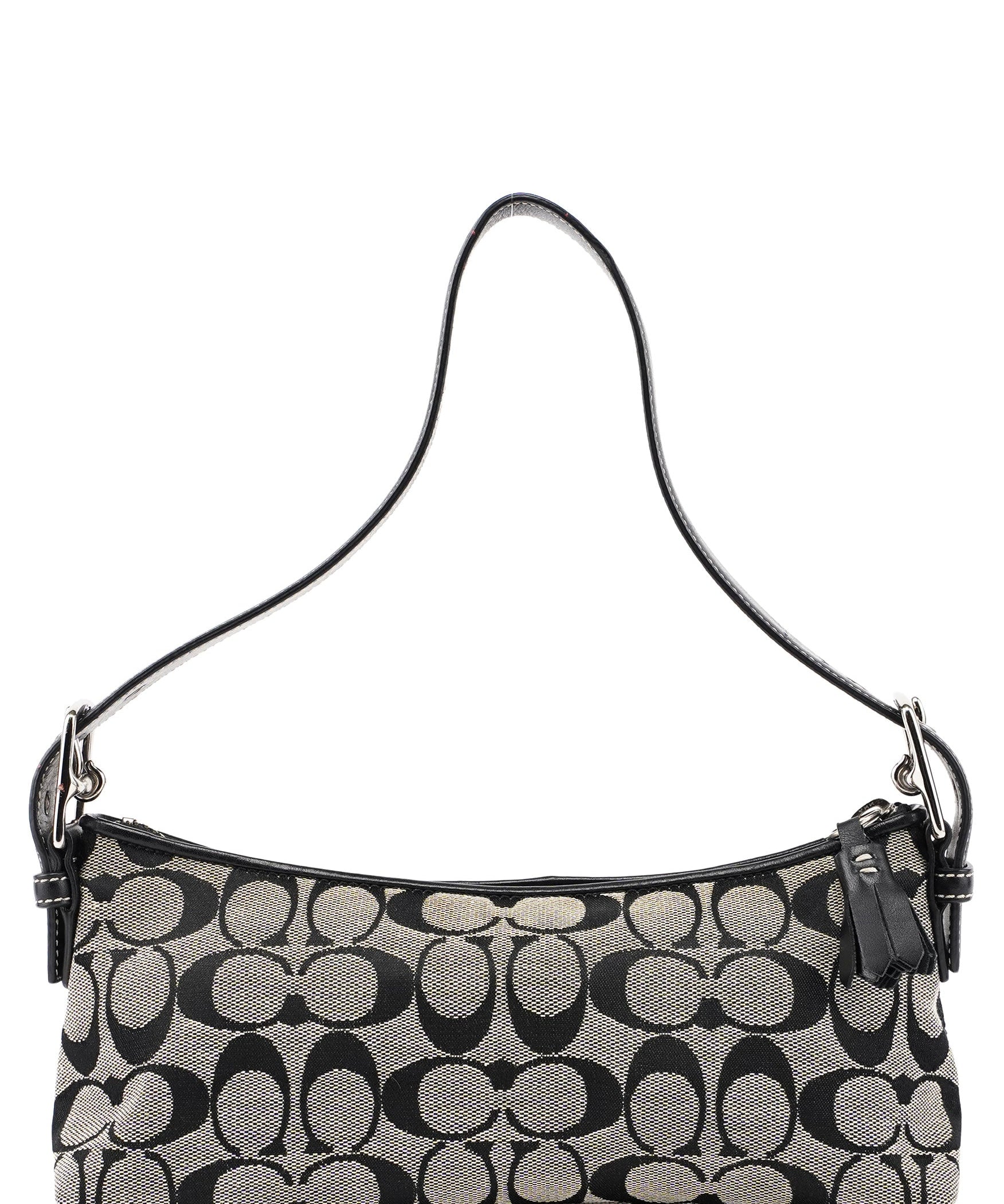 Coach 6371 Grey Signature C Demi Shoulder Bag