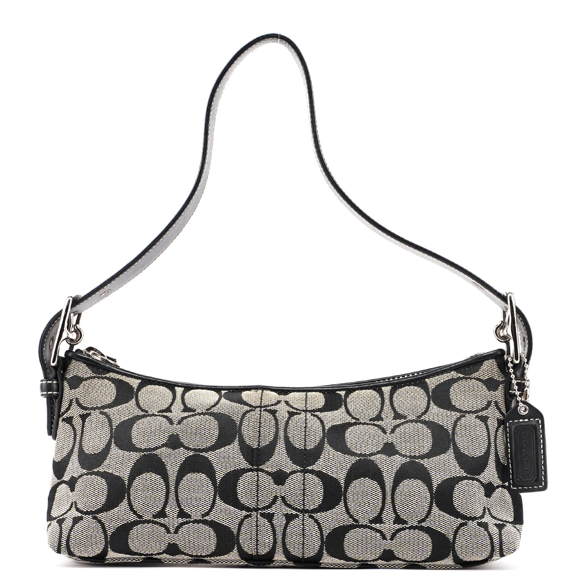 Coach 6371 Grey Signature C Demi Shoulder Bag