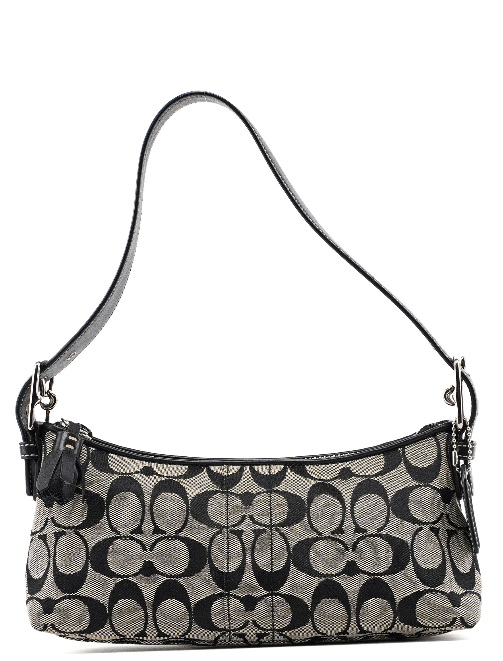 Coach 6371 Grey Signature C Demi Shoulder Bag