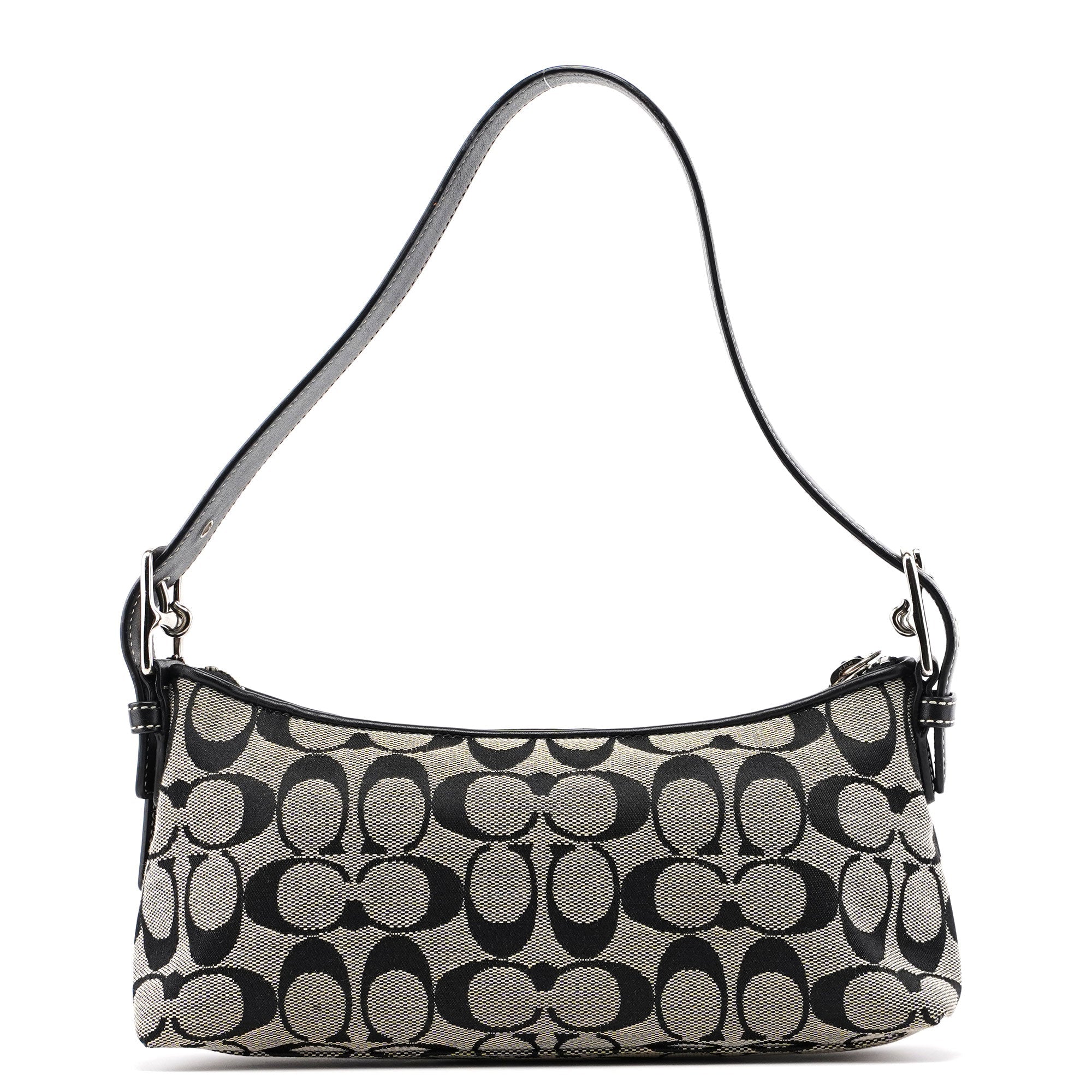 Coach 6371 Grey Signature C Demi Shoulder Bag