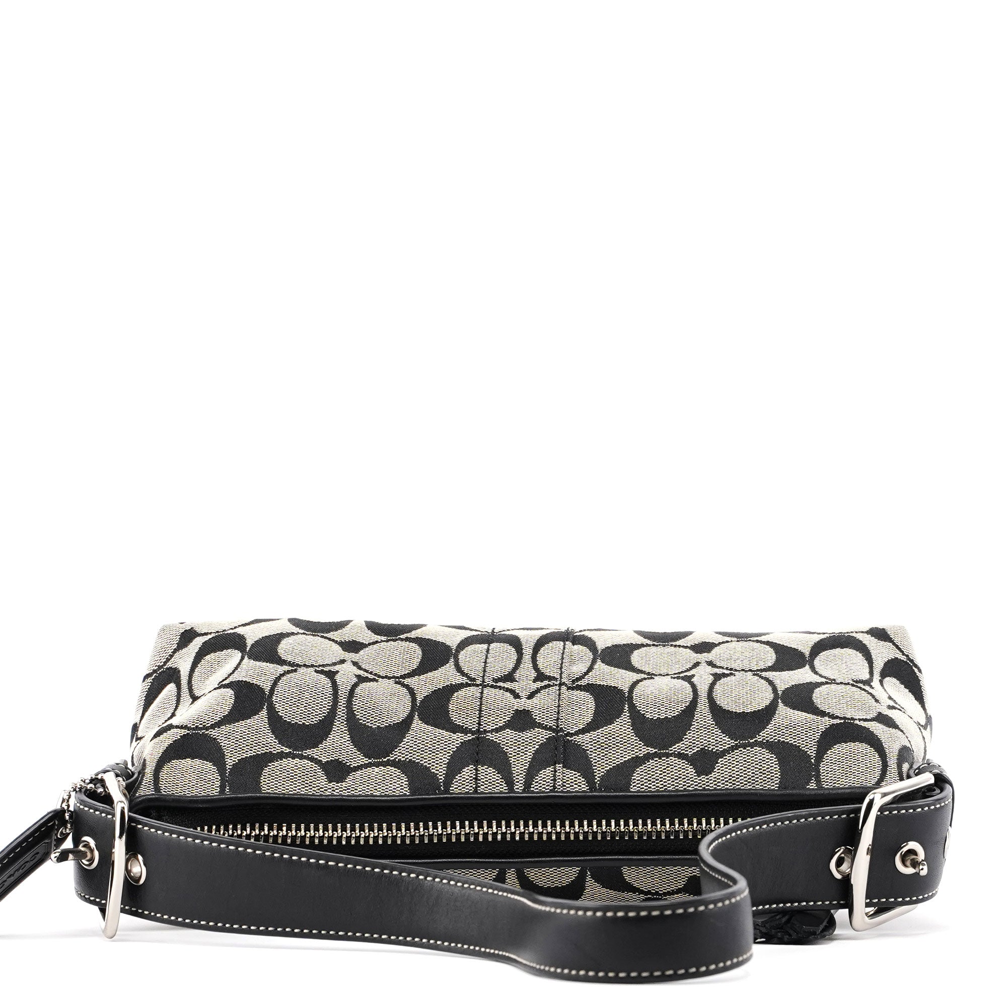 Coach 6371 Grey Signature C Demi Shoulder Bag