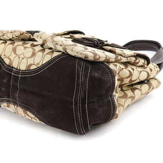 Coach 6378 Beige Brown Soho Tote Bag