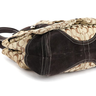 Coach 6378 Beige Brown Soho Tote Bag