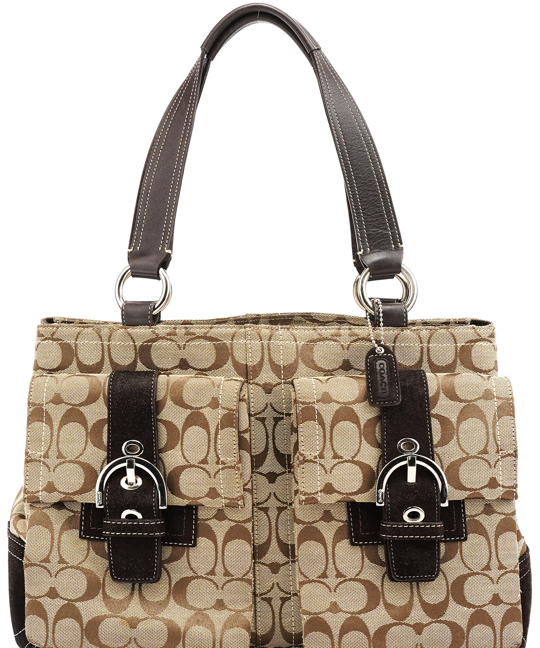 Coach 6378 Beige Brown Soho Tote Bag