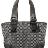 Coach 6383 Grey Black Signature Soho Tote Bag