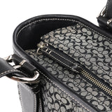 Coach 6383 Grey Black Signature Soho Tote Bag