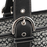 Coach 6383 Grey Black Signature Soho Tote Bag