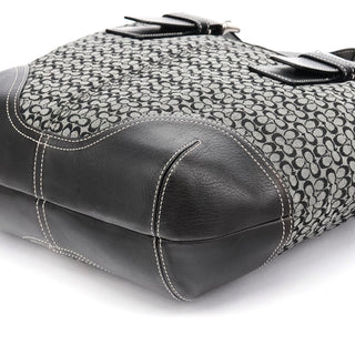 Coach 6383 Grey Black Signature Soho Tote Bag