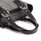 Coach 6383 Grey Black Signature Soho Tote Bag