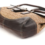 Coach 6388 Beige Brown Signature Soho Bowling Bag