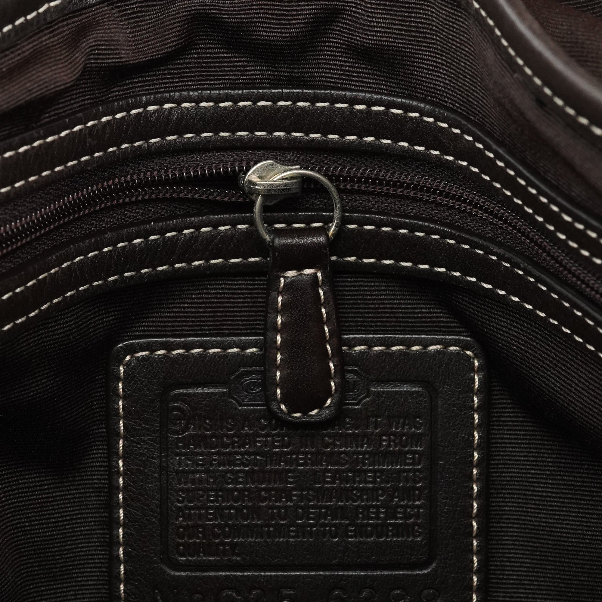 Coach 6388 Beige Brown Signature Soho Bowling Bag
