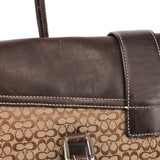 Coach 6388 Beige Brown Signature Soho Bowling Bag