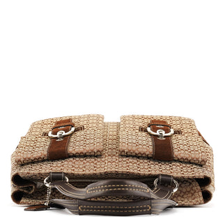 Coach 6427 Beige Brown Signature Soho Tote Bag