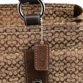 Coach 6427 Beige Brown Signature Soho Tote Bag