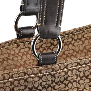 Coach 6427 Beige Brown Signature Soho Tote Bag