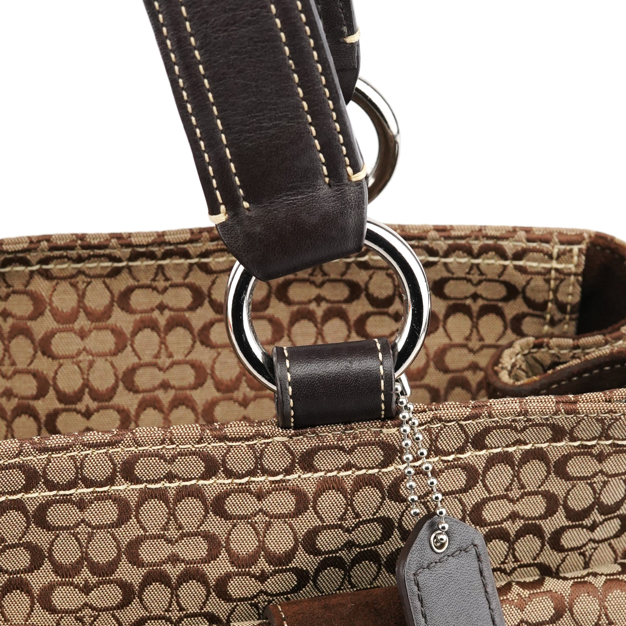 Coach 6427 Soho tote i beige Signature-canvas