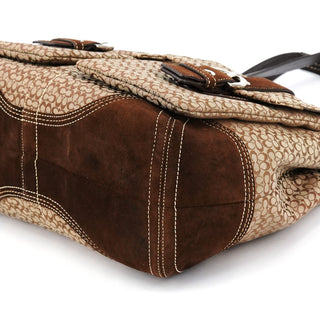 Coach 6427 Beige Brown Signature Soho Tote Bag