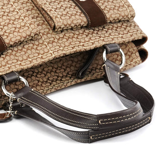 Coach 6427 Beige Brown Signature Soho Tote Bag