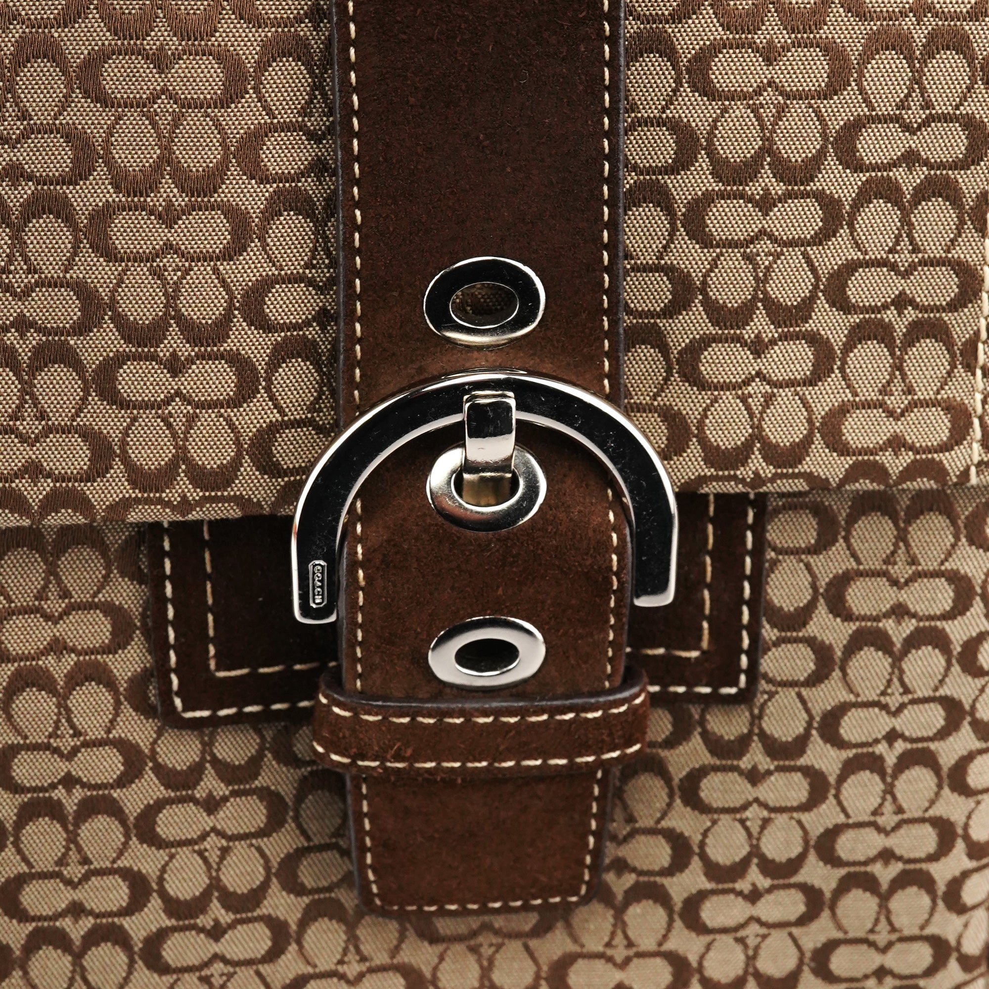 Coach 6427 Soho tote i beige Signature-canvas