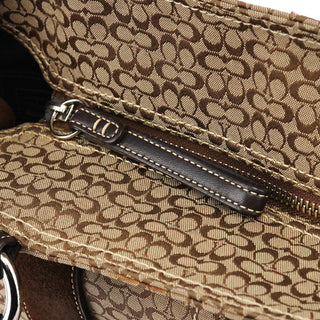 Coach 6427 Beige Brown Signature Soho Tote Bag