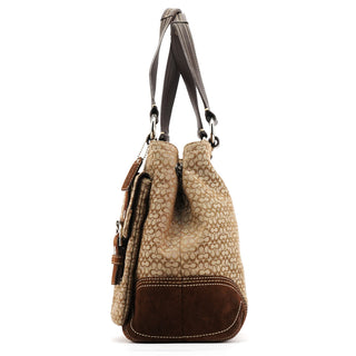 Coach 6427 Beige Brown Signature Soho Tote Bag