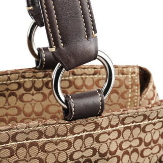 Coach 6427 Beige Brown Signature Soho Tote Bag