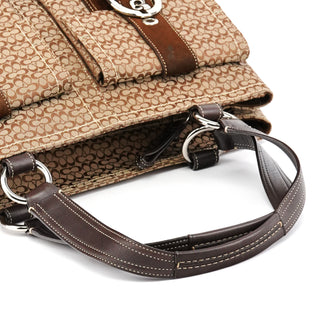 Coach 6427 Beige Brown Signature Soho Tote Bag