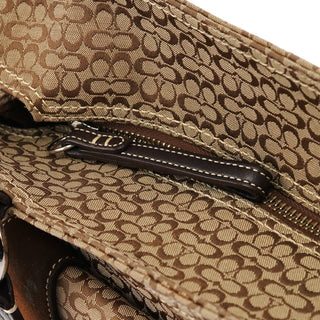 Coach 6427 Beige Brown Signature Soho Tote Bag