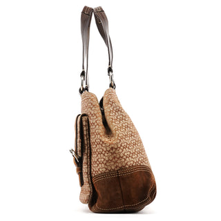 Coach 6427 Beige Brown Signature Soho Tote Bag