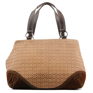 Coach 6427 Beige Brown Signature Soho Tote Bag