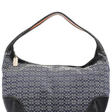 Coach 6618 Grey Black Signature Canvas Ergo Hobo Bag