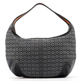 Coach 6618 Grey Black Signature Canvas Ergo Hobo Bag
