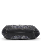 Coach 6618 Grey Black Signature Canvas Ergo Hobo Bag